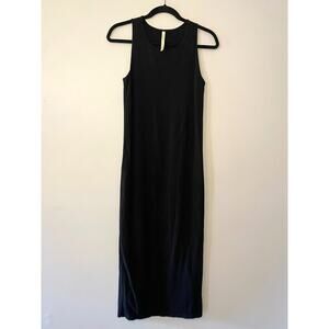 The Group Babaton Aritzia Black Sleeveless Evelina Maxi Dress Women's size XS